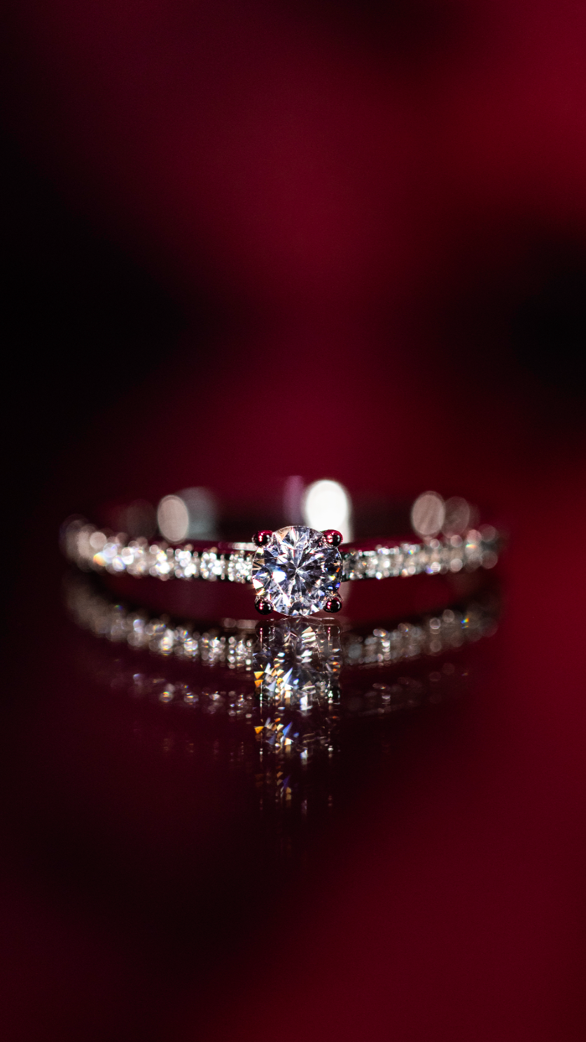 Pavé Solitaire Keepsake Ring ashes to diamonds Singapore